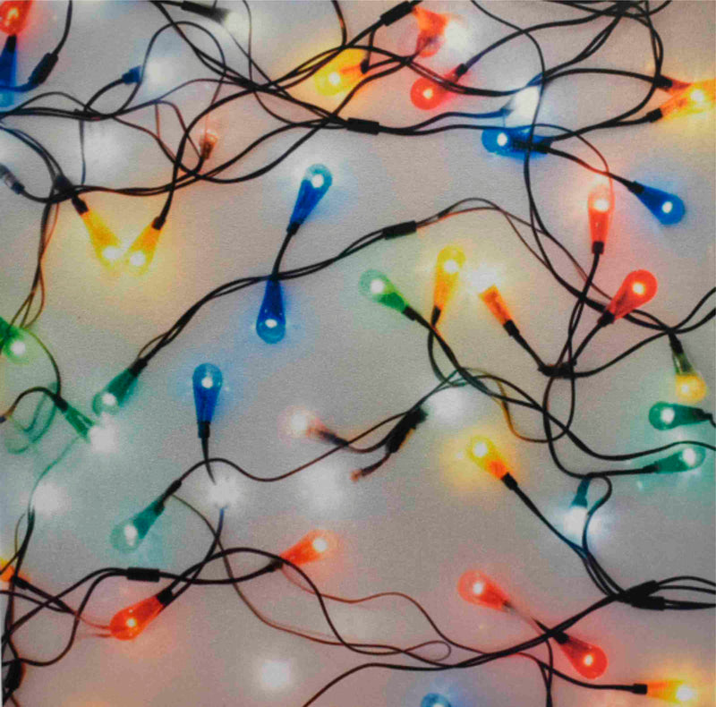 Christmas Light Strand on Aluminum Liquid Metal .080"