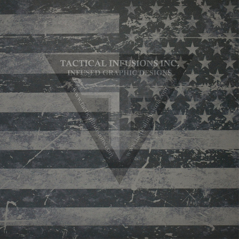 American Grunge Flag Subdued (shown on Gun Metal) .080